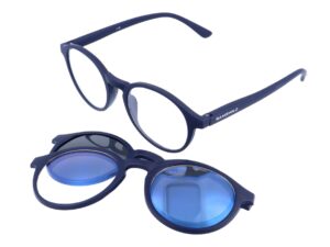 3-in-1 Reading Glasses – with Magnetic Clip - Lunettes de soleil & Blue Light Filter - Gamswild Blue